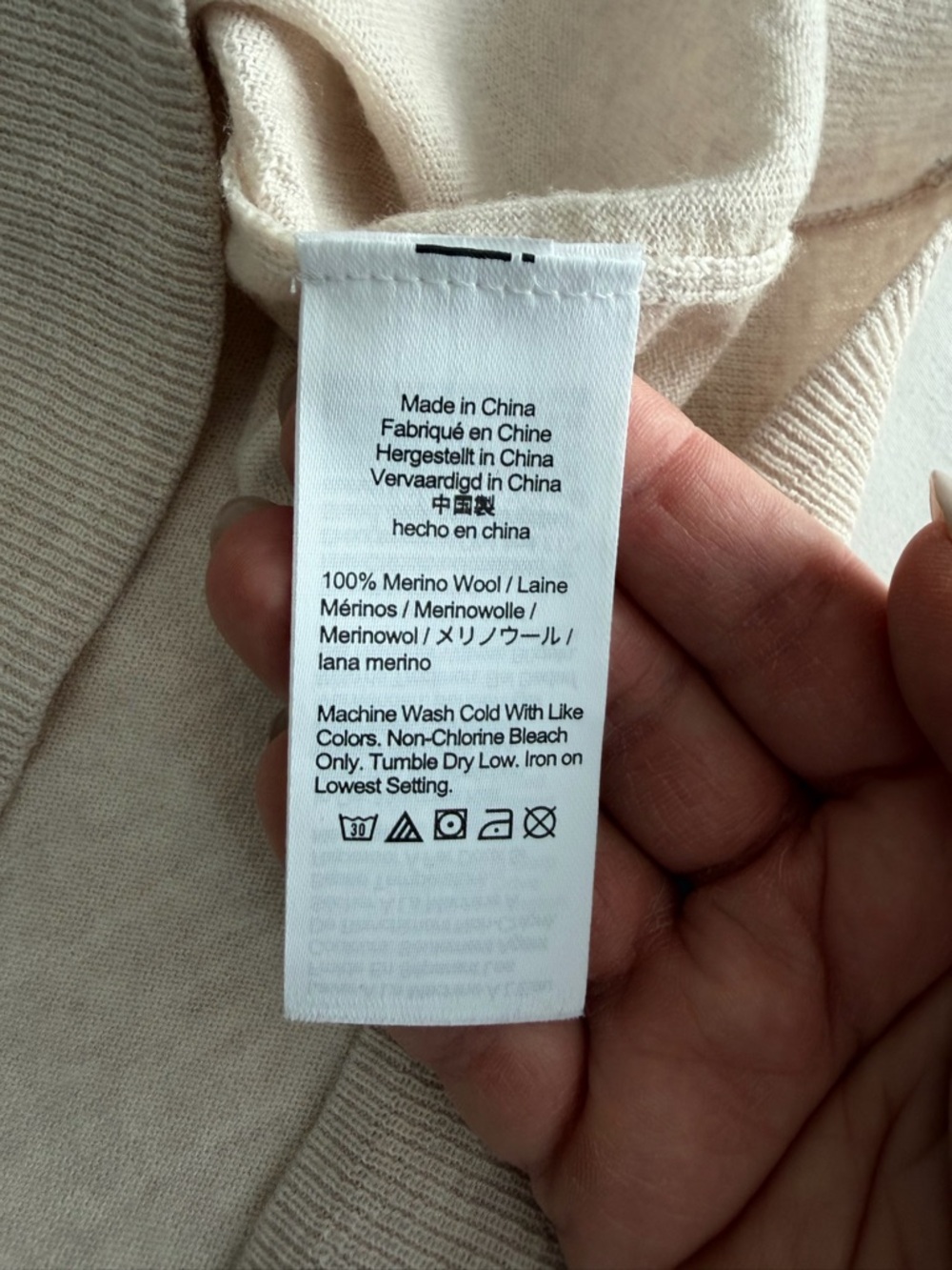 J. Crew "Margot" 100% Merino Wool Heather Flax Tan Crew Neck Lightweight Sweater - Picture 13 of 16
